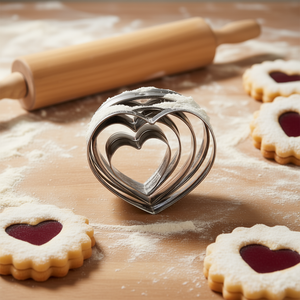 Westmark Linzer <b>Cookie</b> Cutter Heart Shape Pack Of 6 For Baking Decorative <b>Cookies</b> - Product Image 3