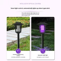 Lampe Solaire Anti-Moustiques Personnalisée IP54 Étanche Piège Électrique Extérieur pour Route, Parc à Thème, Jardin, Aménagement Paysager, Maison, Camping