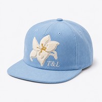 Casquette Trucker en Velours Côtelé Brodé Chenille avec Logo Personnalisé, Style Vintage, Dos en Maille, Unisexe pour Adultes, Vente en Gros