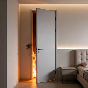 Porte coupe-feu à <span class=keywords><strong>prix</strong></span> d'usine, film PVC ignifuge 60 minutes, résistant à l'humidité, taille personnalisée, garantie 2 ans, pour toilettes publiques - Product Image 4