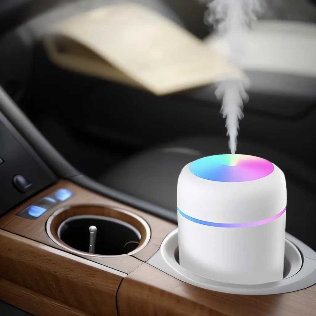 Hot bán xách tay mini 300ml H2O phòng Atomizer xe tạo độ ẩm LED ánh sáng đầy màu sắc USB Độ ẩm không khí