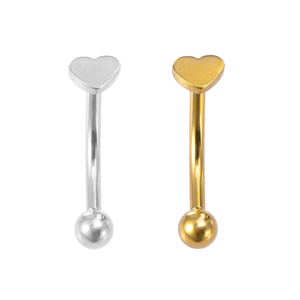 Anillos de <span class=keywords><strong>Ombligo</strong></span> en Forma de Corazón con Rosca Interna de <span class=keywords><strong>Acero</strong></span> Quirúrgico 316L, Joyería para <span class=keywords><strong>Piercing</strong></span> Corporal, Listos para Enviar - Product Image 1