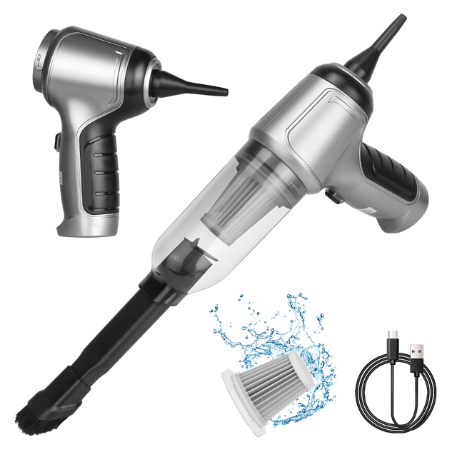 Multi-functional Handheld Vacuum Cleaner With Air Pump Duster Blower Cordless Vacuum CleanerFor Car Home