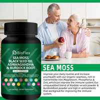 Complément Herbal Tout-en-un à Marque Blanche OEM : Capsules de Mousse de Mer Irlandaise, Fucus et Bardane avec Vitamines C et D3
