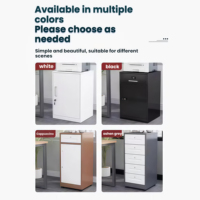Armoire de classement sous bureau en acier durable à 4 tiroirs pour le rangement de dossiers