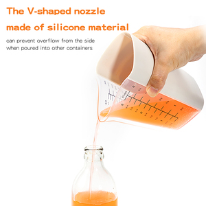 750ml Silicone với nhựa đo ly Bộ dụng cụ không dính trộn ly chính xác quy mô Silicone đo <span class=keywords><strong>cup</strong></span> - Product Image 2