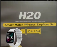 Reloj Inteligente Digital H20 7 Straps UK8 con Monitor de Actividad Física, Calendario y Brújula, Set de Regalo con Auriculares