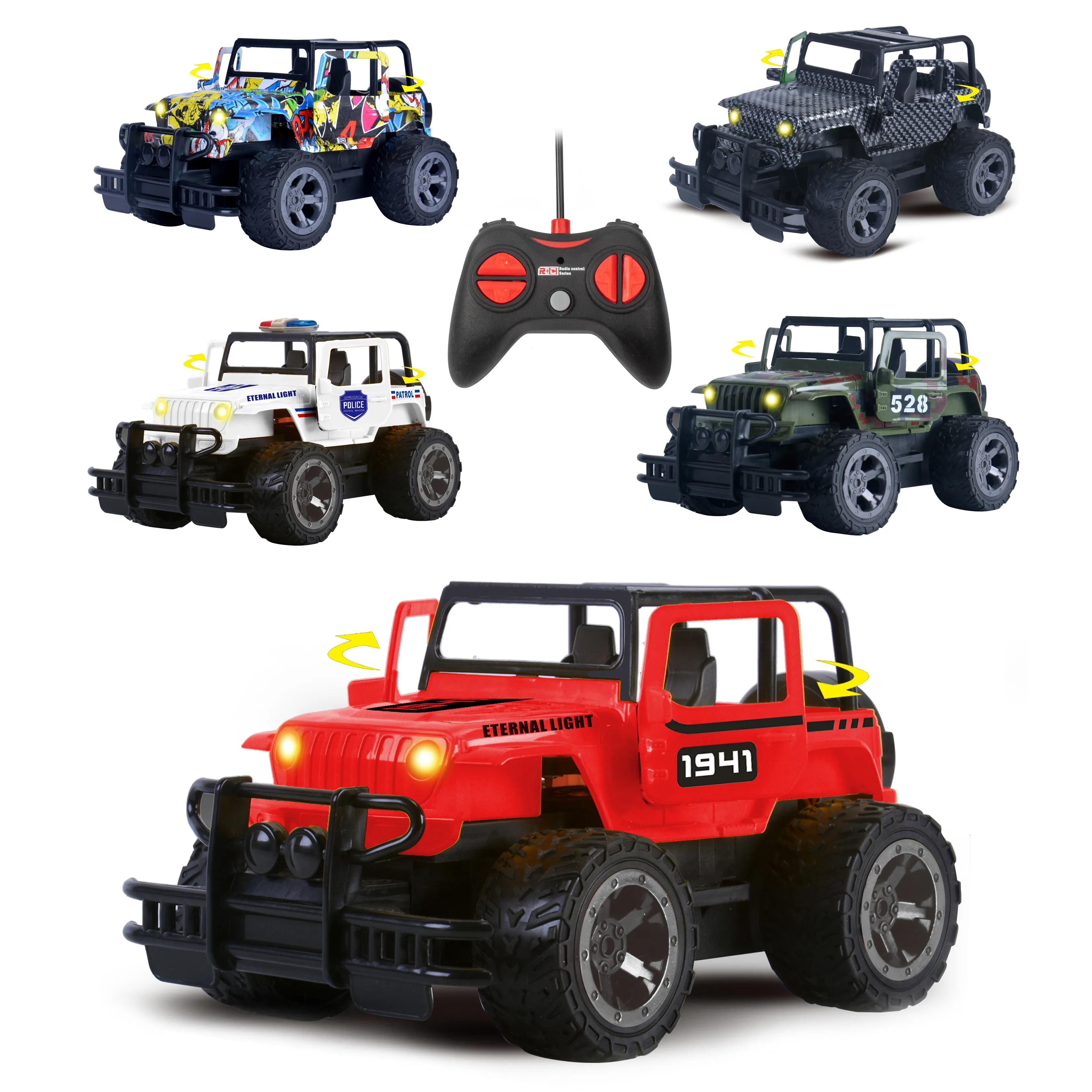 1:18 Remote Control Off-Road Vehicle Toy Simulation RC Cars Model Toys RC Racing Car Toys RC Cars for Kids