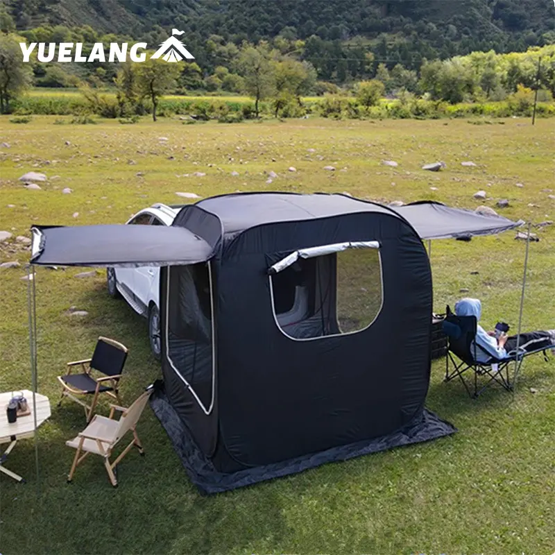 2022 nuovo stile di campeggio esterno tenda di collegamento posteriore Pop Up auto coda tenda tenda portatile tenda per auto