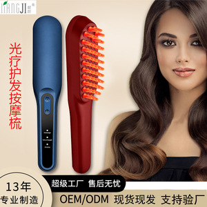 Peine Eléctrico para Masaje del Cuero Cabelludo con Terapia de Luz Roja y Azul, Dispositivo para el Cuidado del Cabello, Relajación de la Cabeza y Salud del Cuero Cabelludo - Product Image 3