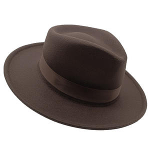 <span class=keywords><strong>Chapeau</strong></span> Fedora unisexe pour hommes et femmes, à large bord, déchirure, haut tombant, <span class=keywords><strong>chapeau</strong></span> <span class=keywords><strong>Borsalino</strong></span> Trilby pour fête, style de caractère - Product Image 3
