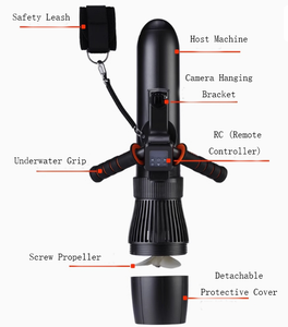 Scooter aquatique électrique portable 700W avec support pour caméra d'action, hélice sous-marine pour plongée et snorkeling adulte - Product Image 2