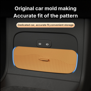 Caja de almacenamiento trasera para consola central de coche, organizador antideslizante impermeable con tapa de privacidad para Xiaomi YU7 - Product Image 2