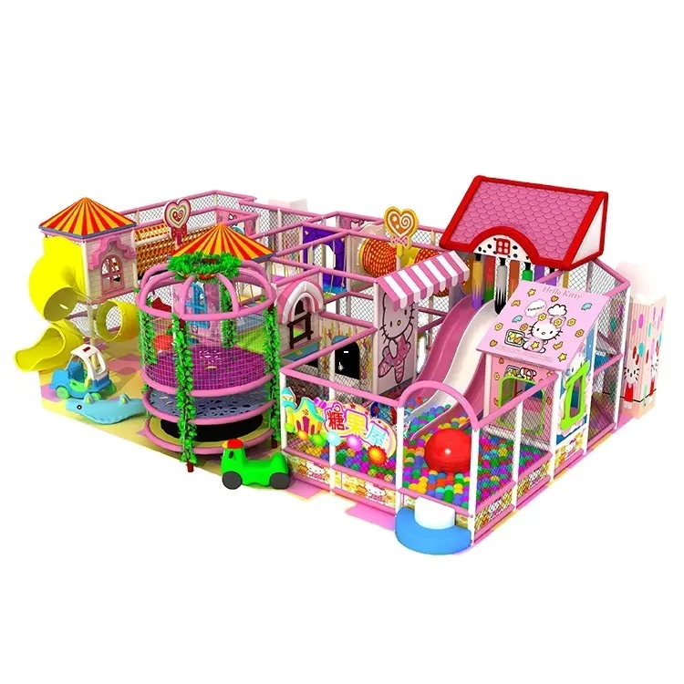Fashion Colorful Children Kids Amusement Park Equipment Commercial Soft Plastic House Indoor Kids Playground