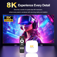 Boîtier multimédia de streaming avancé 8K Android 14 Quad-Core Rockchip RK3528 de haute qualité avec WiFi 802.11n 2.4G/5GHz 10/100Mbps