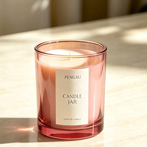 Envase <span class=keywords><strong>de</strong></span> Lujo Personalizado para Velas <span class=keywords><strong>de</strong></span> <span class=keywords><strong>12</strong></span> Onzas, Tapa <span class=keywords><strong>de</strong></span> <span class=keywords><strong>Vidrio</strong></span> para Velas, Frasco <span class=keywords><strong>de</strong></span> <span class=keywords><strong>Vidrio</strong></span> Transparente para Velas - Product Image 4