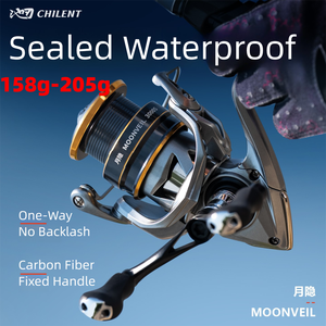 <span class=keywords><strong>Moulinet</strong></span> de pêche LINNHUE 5.2:1 MOONVEIL 1000-3000, super léger, pour eau douce et salée, 3+1BB, anti-rouille, poignée en fibre de carbone, Pesca - Product Image 2