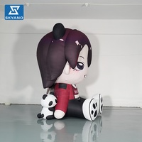 Modèle de support gonflable personnalisé en forme de personnage de dessin animé, mascotte gonflable géante pour la décoration et la promotion d'événements de fans et de concerts