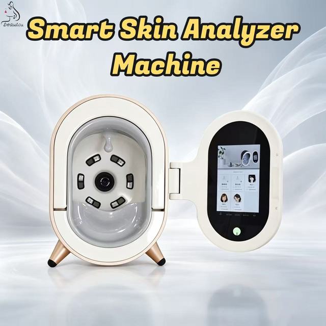 High-Definition AI Facial Nose Scalp Skin Analyzer Acne Analysis Magic Mirror Detector Desktop Beauty Equipment for Home Use US