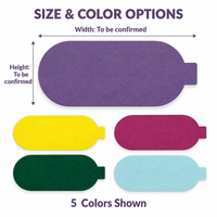 Patch hydrocolloïde ovale coloré pour comédons fermés, autocollant de soin pour le visage