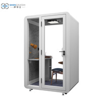 Performances acoustiques inégalées, pods insonorisés modulaires modernes pour studio d'enregistrement à domicile et immeuble de bureaux avec couverture amovible