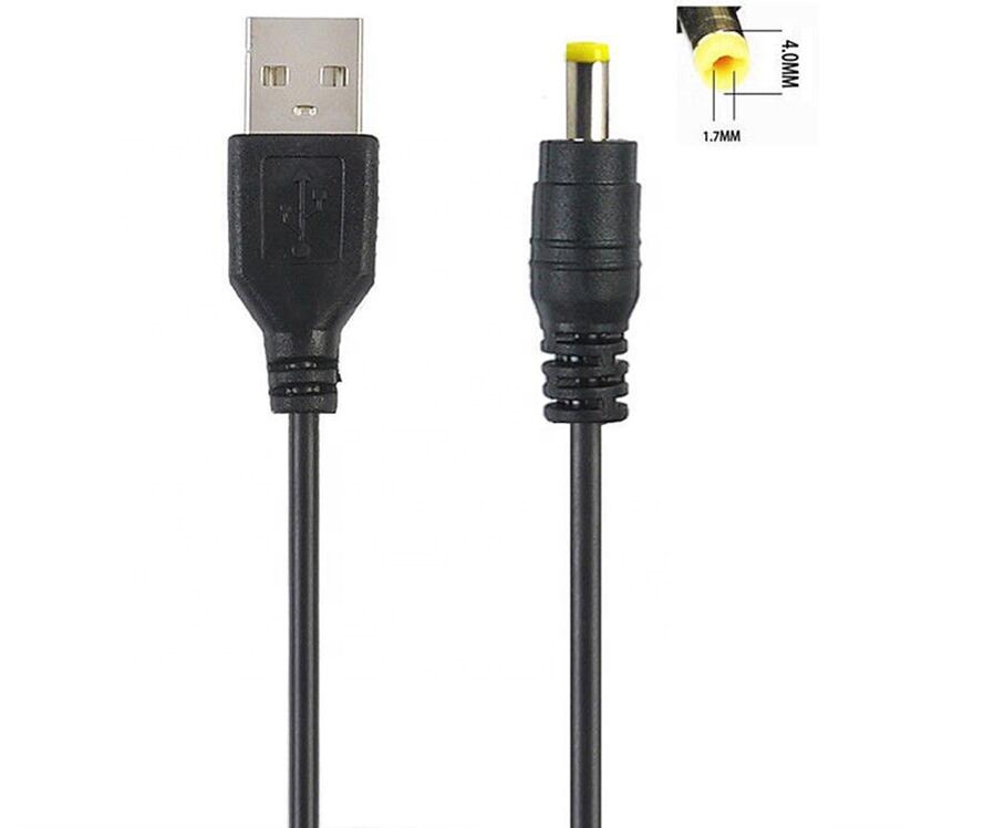 DC 4,0*1,7 мм черный/белый цвет USB к DC кабель питания Jack USB DC 5V DC баррель Jack USB кабель питания разъем