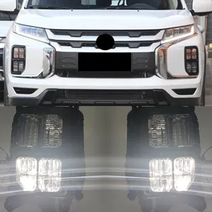 LED DRL Daytime Running Light for Mitsubishi Outlander Sport ASX 2020 2021 Headlight Fog Lights Fog Light Driving Fog Lamp