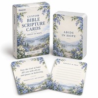 Cartes de prière dévotionnelles personnalisées avec des versets bibliques ABIDE in HOPE KJV, 57x87mm, lot de 40 cartes, cadeau chrétien