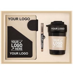 Custom Logo Wholesale Promotion Personalized A5 Notebook & Pen Coffee <b>Mug</b> Business Enterprise Company Promotional Gifts Sets - Product Image 1