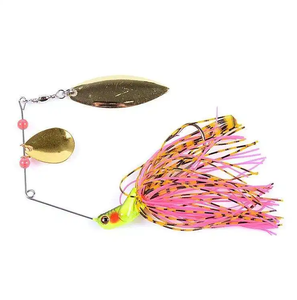 Leurres de pêche au basse, spinner en plomb, cuillères à paillettes Willow, jigs de pêche avec lumière clignotante sous-marine pour la pêche en mer - Product Image 1