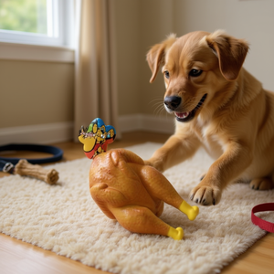 Grande Giocattolo per Animali a Forma di Pollo Arrosto - Product Image 2