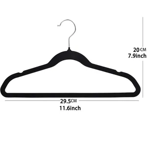 <span class=keywords><strong>Cintre</strong></span> en velours personnalisé non floqué pour vêtements et manteaux, idéal pour l'organisation et le rangement <span class=keywords><strong>de</strong></span> la chambre, <span class=keywords><strong>cintre</strong></span> pour enfants - Product Image 2