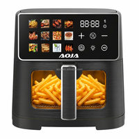 Four à Friture Sans Huile 10-en-1 à Commande Numérique, Revêtement Antiadhésif PTFE, Grande Capacité Moderne pour Cuisine Domestique, Camping en Extérieur, Allemand, Français