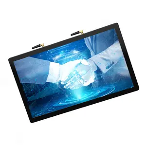 Suporte vesa de 21.5 polegadas industrial, suporte plano verdadeiro pcap toque dez pontos montagem de parede led industrial tudo em um touchscreen tablet pc