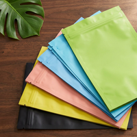 Groothandel Matte Laminatie Platte Ziplock Mylar Zakjes met Kleurrijk Aluminiumfolie voor Snoep, Sieradenopslag, Geurdicht, Herbruikbaar