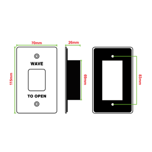 <span class=keywords><strong>Vians</strong></span> 12V24V dài phạm vi cảm biến không có NC Com sóng để thoát khỏi nút chuyển đổi LED ánh sáng Cửa phát hành kiểm soát truy cập - Product Image 4