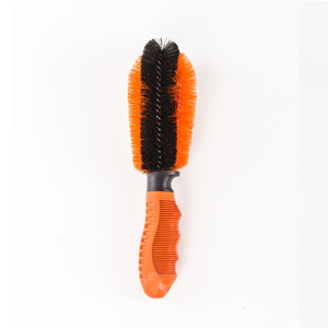 Brosse à roues de voiture, poils en nylon, manche noir, pour le nettoyage des pneus, outil de detailing automobile - Product Image 3