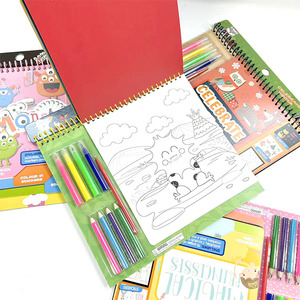 BSCI nhà máy trẻ em màu hoạt động đồ chơi thiết lập bao gồm đầu, giấy thủy tinh, màu giấy với Markers và màu bút chì - Product Image 6