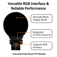 Module d'affichage LCD TFT 2,1 pouces 480x480 Interface RGB IPS Vision panoramique complète Luminosité 360 cd/m² Température de fonctionnement -20~+60