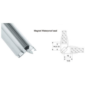 אמבטיה זכוכית דלת מגנטי PVC עמיד למים רצועת חותם - Product Image 6