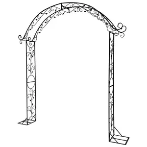 Wholesale wrought iron metal wedding garden arch Plants Rose arbors, pergolas round metal Flower arches,