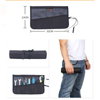 Sac à outils électrique pliable et roulable 600d, imperméable, pour électricien, technicien, portable, pratique, à porter à l'épaule