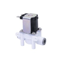 Electrovanne 24V 1/4\" 3/8\" Electrovanne à température normale Electrovanne à eau pour lave-linge Electrovanne pour machine à café