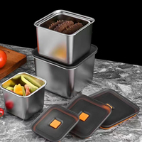 Boîte à lunch IKITCHEN OEM, récipient alimentaire anti-fuite, grande, durable, boîte bento pour enfants, boîte à lunch en acier inoxydable, compatible micro-ondes