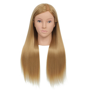 Cabeza <span class=keywords><strong>de</strong></span> Maniquí <span class=keywords><strong>de</strong></span> Peluquería Profesional <span class=keywords><strong>de</strong></span> 35 cm, Cabello Real para Prácticas <span class=keywords><strong>de</strong></span> Salón, Entrenamiento <span class=keywords><strong>de</strong></span> Peinado, Trenzado, Maquillaje y Modelado - Product Image 5
