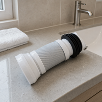 Tuyau d'évacuation des eaux usées télescopique en PVC HJSJ, tube de vidange de toilette, connecteur flexible, salle de bain, facile à nettoyer et à installer, durable, réglable, OEM