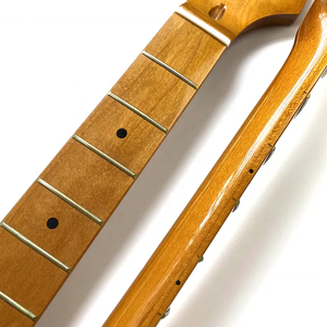 Mástil de guitarra ST de arce natural tostado de 9.5 pulgadas con acabado Nitro brillante y 22 trastes en venta - Product Image 5