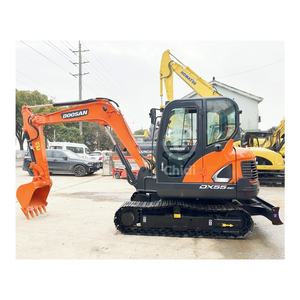 Excavateur sur chenilles Doosan DX55 d'occasion 5.5 tonnes Stabilité hydraulique Faible consommation d'énergie Meilleure vente avec moteur de pompe moteur - Product Image 1