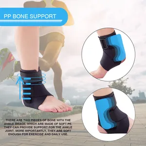 Custom Best Seller Extra Wide Plus Size Universal Basketball Yoga Sport Compression Foot Sleeve Elastic Neoprene Ankle Support