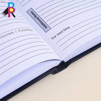 Cuadernos de Lino Estéticos para Negocios, Personalizados al por Mayor con MOQ Bajo, A4/A5, Tapa Dura de Cuero PU, 100 Hojas Impresas